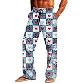 SHOPESSA Mens Valentines Day Pajama Pants Fashion Funny PJ Bottoms Elastic Drawstring Comfy Soft Lounge Pants with Pockets