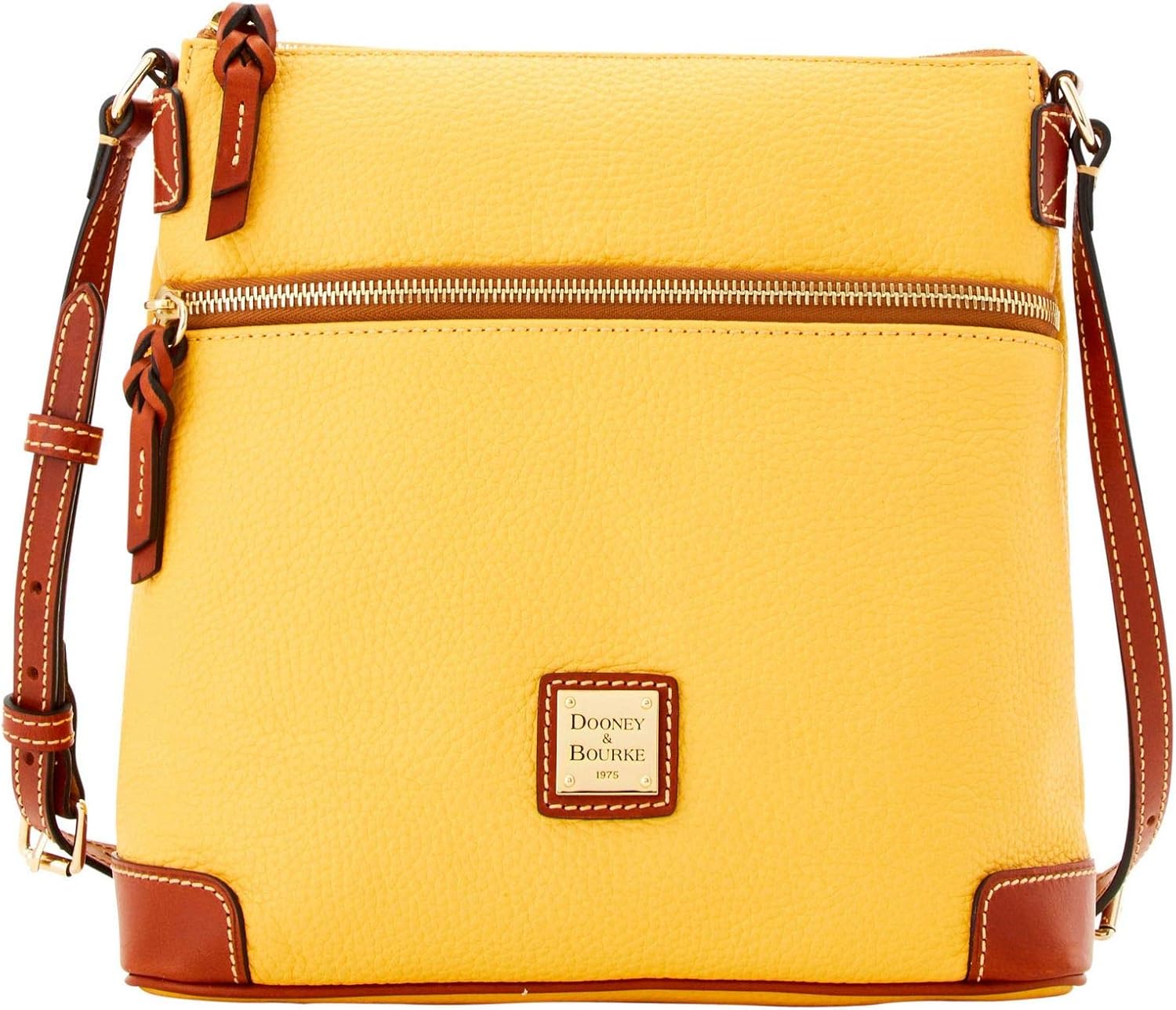 Dooney & Bourke Pebble Grain Crossbody Lemon Handbags