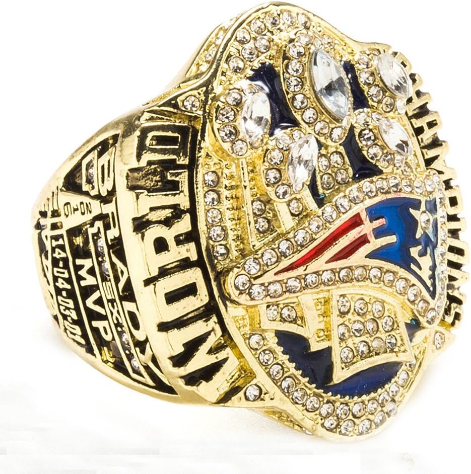 ZNKVJ Mens 2017 Year Golden Of Patriot Ring Championship Rings