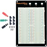 Makeronics 1660 Tie Points Solderless Breadboard | with Aluminum Back Plate Compatible with Circuit/Arduino/Raspberry Pi Prototyping
