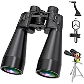 18x70 Binoculars for Adults High Powered, Large Aperture 70mm Astronomy Binoculars for Long Distance Viewing, Waterproof & Fogproof with Smartphone Adapter, Tripod Adapter, Carrying Case