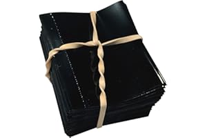 Supplement and Supply 55 x 60 mm Black Shrink Sleeve for Liquor Bottles, Beverage Bottles, Sauce Bottles and More. [Compatible Diameter: 1 1/4”] - Bundle of 200