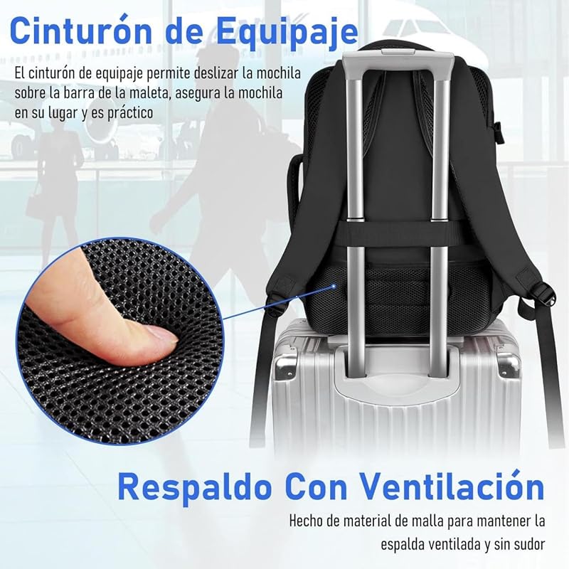 Mochila 40x30x20 Ryanair, Mochila Cabina 40x30x20 Portatil 15.6"