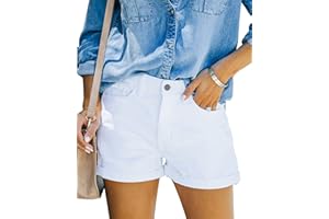KISSMODA Women's Casual Denim Shorts Summer Jeans Stretchy Hot Short Pants