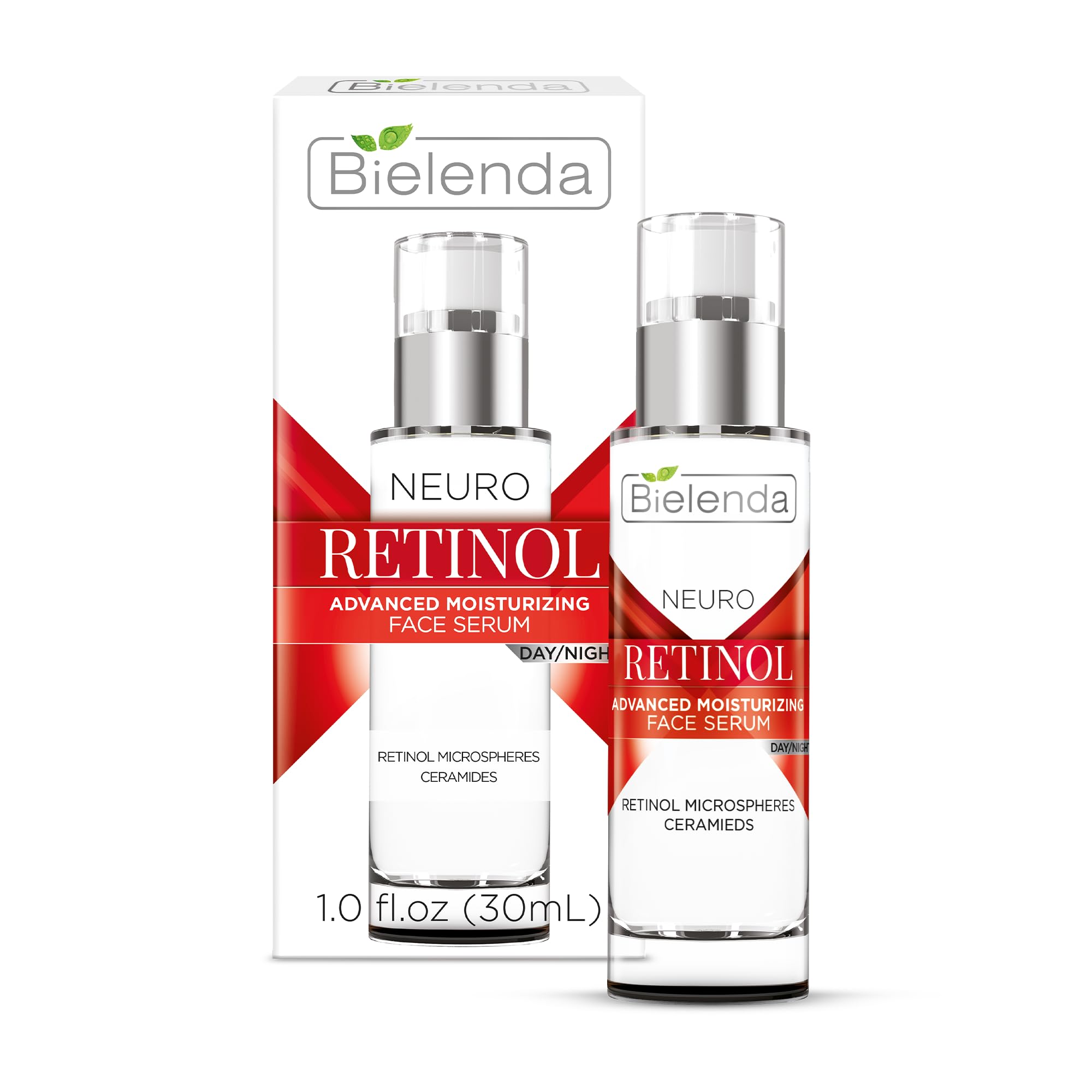Bielenda Neuro Retinol Face Serum with Retinol and Ceramides, Anti-Ageing, Anti-Wrinkle, Day/Night, 30 ml
