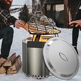 onlyfire 304 Stainless Steel Fire Pit Lid for Solo Stove 19.5" view 5
