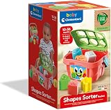 Clementoni Shape Sorting Bucket with 6 Shapes & Numbers 9+ Months view 2