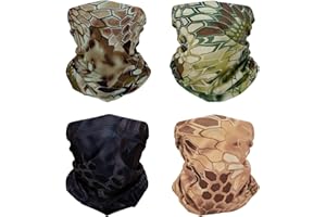 SMEHCF 4 Cooling Neck Gaiters Multipurpose Bandanas for Women Men