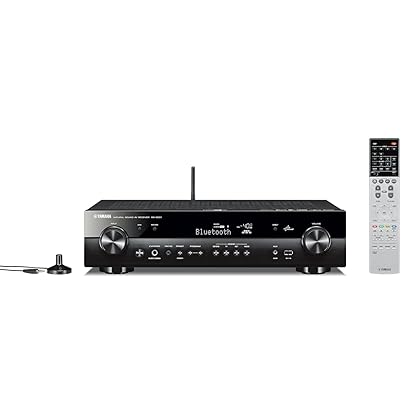 Yamaha RX-S601BL Receiver (Black Aluminum), Works with Alexa
