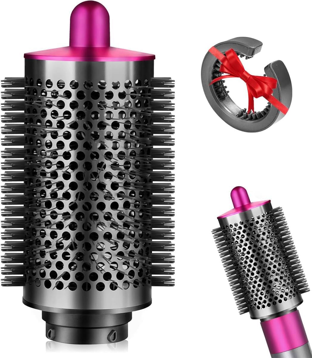 Photo 1 of SWAZVAC Round Volumizing Brush for Dyson Airwrap, Large Oval Volumizer (Rose)