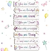 Inspirational Girl Room Decor Aesthetic Art Wall Hanging Sign Inspiring Colorful Rainbow Wooden Decoration for Kids Teens Toddler Boy Baby Bedroom Nursery Dorm Decor, 6-12 Years old (Magic Unicorn)