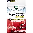 Vicks VapoCOOL SEVERE Medicated Sore Throat Drops, Fast-Acting Max Strength Relief, Soothes Sore Throat Pain Caused by Cough, Powerful Vicks Vapors, Menthol, Cherry Freeze, 225 Total (5 Packs of 45)