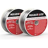WelderElite 2-Pack 0.030" Gasless Flux Core Wire, 2lb Each, Perfect for MIG Welding Galvanized, Stainless & Mild Steel Projects, E71T-GS
