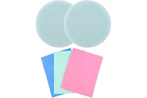 BAOFALI 5 Pcs/Set Stamp Shammy Scrubber,Stamp Cleaning Sponge,Ink Removing Tool for Applicable to Stamp Cleaning Cloth Stamps