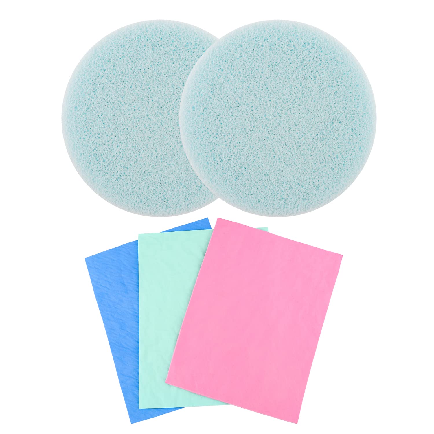 OTCRAFT 5 Pcs/Set Stamp Shammy Scrubber,Stamp Cleaning Sponge,Ink Removing Tool for Applicable to Stamp Cleaning Cloth Stamps Rubber Stamps,Stamp Positioners and Craft Supplies Tool