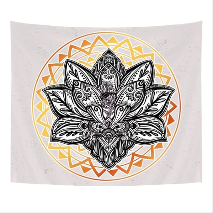 130X150cm Tapiz de poliéster Mandala Bohemia Colgante de Pared Animal