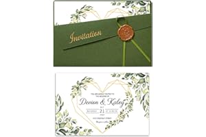 Personalized Wedding Invitation Kit with Envelopes Custom Name Floral Bridal Shower Invitations 30/40/50 Pack Wedding Invitat