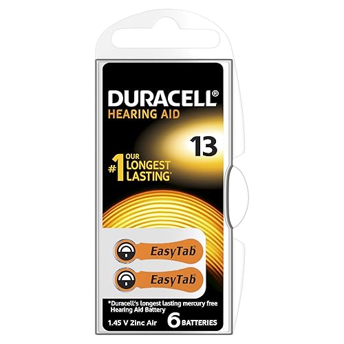Duracell Size 13 Hearing Aid Batteries Pack of 6 Amazon.co.uk