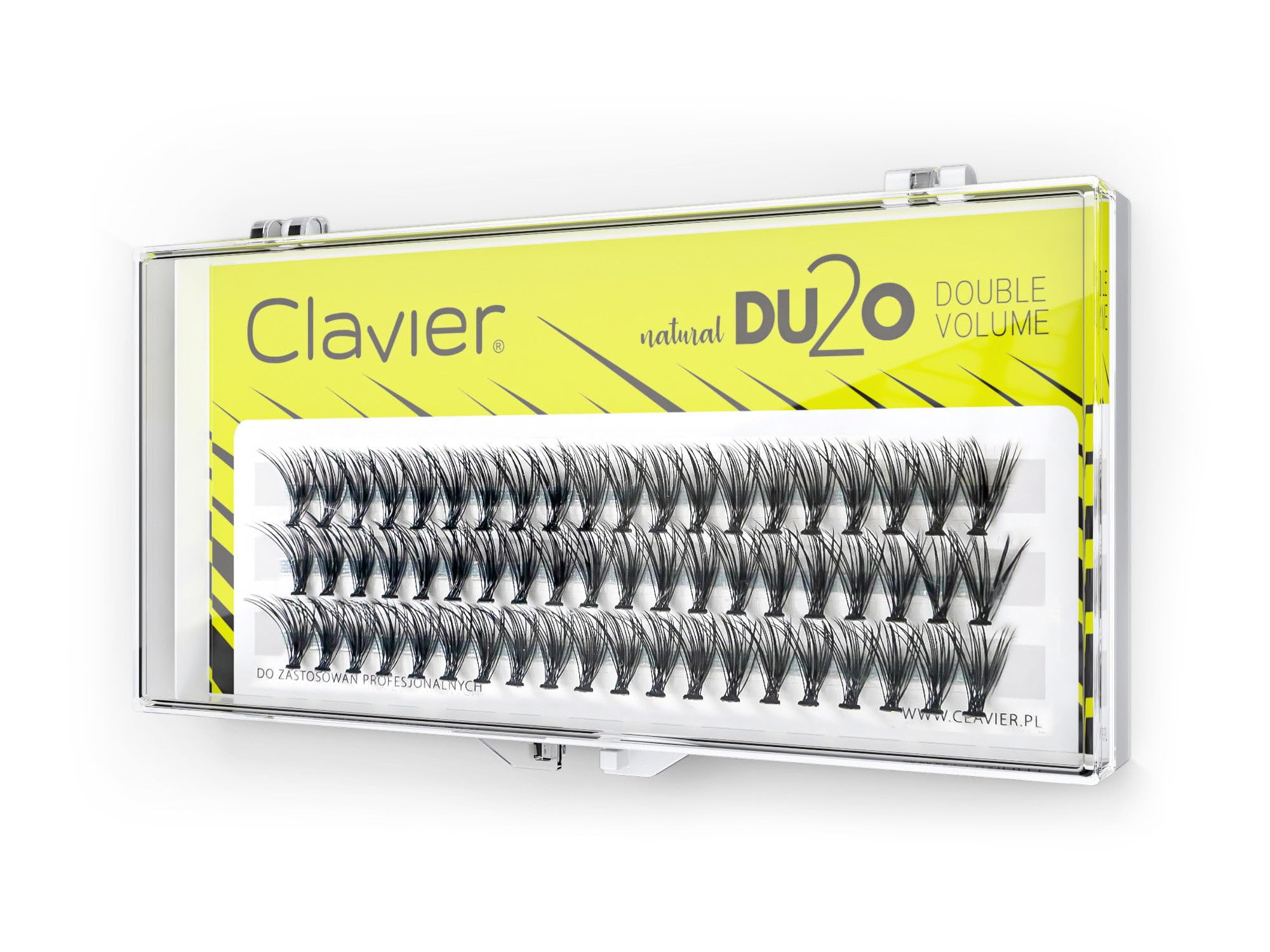 Clavier Artificial lashes in tufts Du2o Double Volume | 20 lashes in a tuft | Different lengths from 8 to 14 mm | Ultra volume, for a perfect look