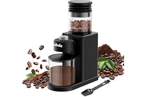 Wancle Conical Burr Coffee Grinder Electric, Coffee Bean Grinder, 25 Grind Settings-Adjustable for Espresso French Press Drip