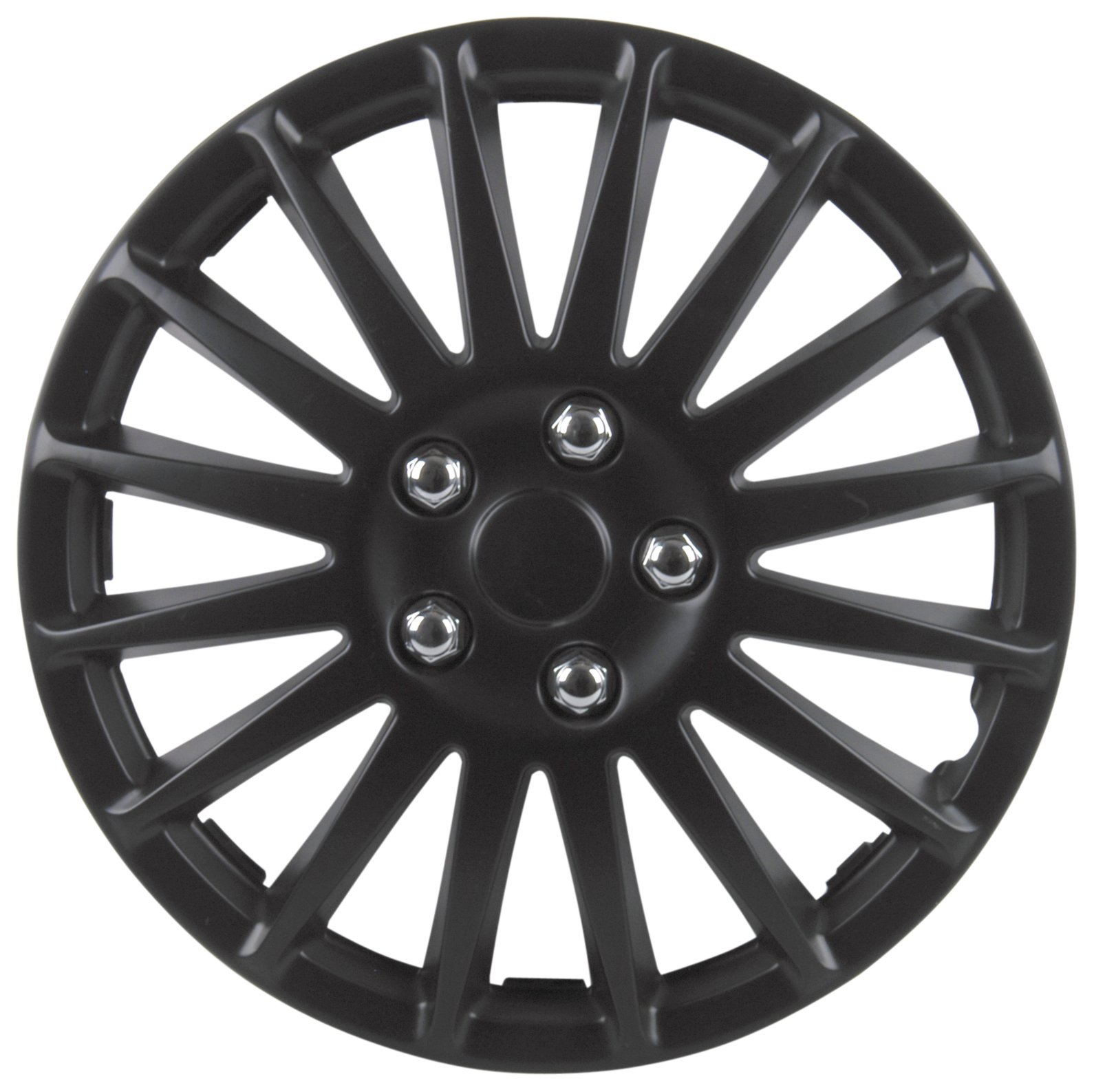 Unitec 75175 Premium- Wheel Cover 4- Set Suzuka, Black 38,1 cm (15 Inches)