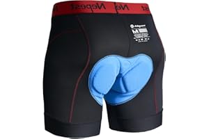 Nepest Mens Cycling Underwear 4D Padded Bike Shorts MTB Liner Mountain Bicycle Tights for Riding