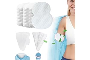 TMSEK 140Pcs White Sweat Pads for Under Arms, Hat Sweat Liner, Shirt Collar Protection, Large Armpit Sweat Pads for Women, Disposable Underarm Sweat Pad (1Pack/100P+20P+20P)
