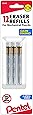 Pentel Refill Eraser for Mechanical Pencils, 3 Tubes per pack, 4 erasers per tube