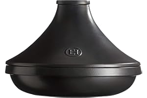 Emile Henry Delight 4.0 Quart Ceramic Tagine, Slate with Slate Lid