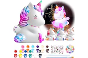 Innorock Unicorn Night Light Paint Kit Arts Crafts for Kids Ages 3-9