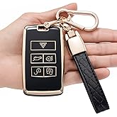 JUIMWDY for LAND ROVER Key Fob Cover, Compatible with Land Rover Vogue Range Discovery Rover Sport