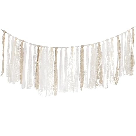Amazon Com Ling S Moment Burlap Lace Tassel Garland Lace Rig Tie Amazon Com Ling S Moment Burlap Lace Tassel Garland Lace Rig Tie