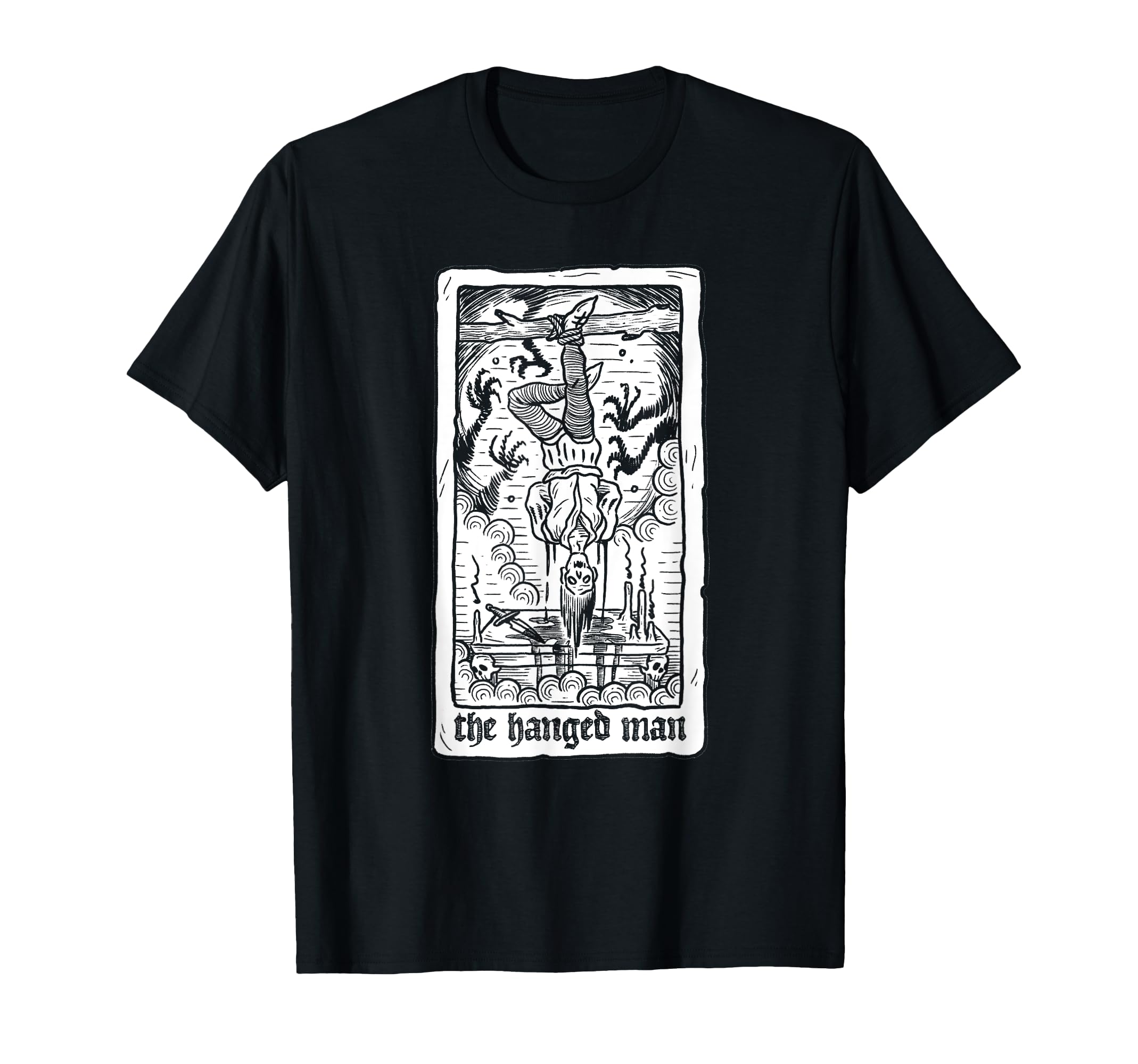 The Hanged Man Tarot Cards Gothic Hanging Man T-Shirt