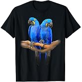 Hyacinth Macaw Pair Tee T-Shirt