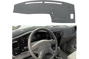 FCOVERGURUS Dash Cover Mat Custom Fit for Toyota Tacoma 1998 1999 2000 2001 2002 2003 2004, Dashboard Cover Pad Carpet Protector (Dark Gray) F83