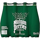 Maison Perrier Unflavoured Bottles, a bold expression of French sparkling refinement. 0 sugar & 0 sweeteners, 12 Bottles, 1 l