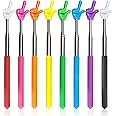 Bagentry 8 Pcs Teacher Pointer Stick for Classroom Extendable Pointer Finger Telescoping Hand Pointer Retractable Pointing Stick Reading Aid for Presentation Whiteboard (8 Colors)