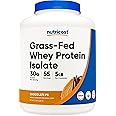 Nutricost Grass-Fed Whey Protein Isolate (Chocolate Peanut Butter, 5LBS) - Non-GMO, Gluten Free