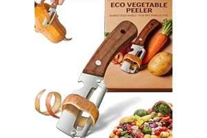 Zero Snag Wooden Peeler, 2027 New Premium Stainless Steel Blade Non-Slip Multifunctional Vegetable Peeler for Apple, Potato, Pumpkin, Papaya (1Pcs)