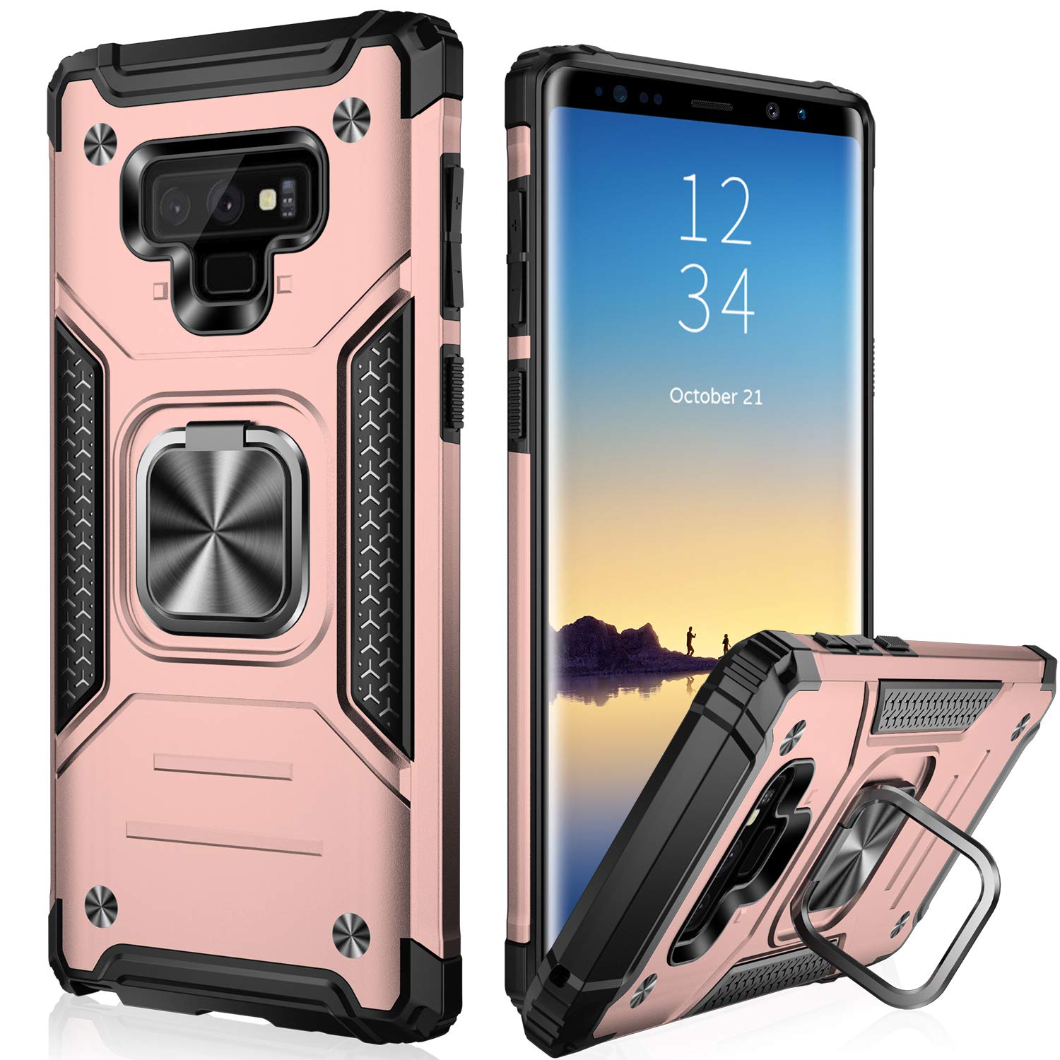 IKAZZ for Galaxy Note 9 Case,Dual Layer Soft