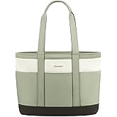 LOVEVOOK Tote Bag for Women - Lightweight Work Bag with 15.6 Inch Laptop Space