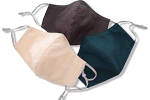 HOPE LOVE SHINE Face Mask Adjustable Filter Pocket Reusable Breathable Washable Cloth Mask Face Masks for Women Men - 3 Pack