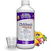 Buried Treasure Children's Daily Multi Liquid Multivitamin & Minerals Nutritional Dietary Vegan Supplement for Kids No Artificial Ingredients Non-GMO Natural Fruit Flavors, 16 oz w/Dose Cup