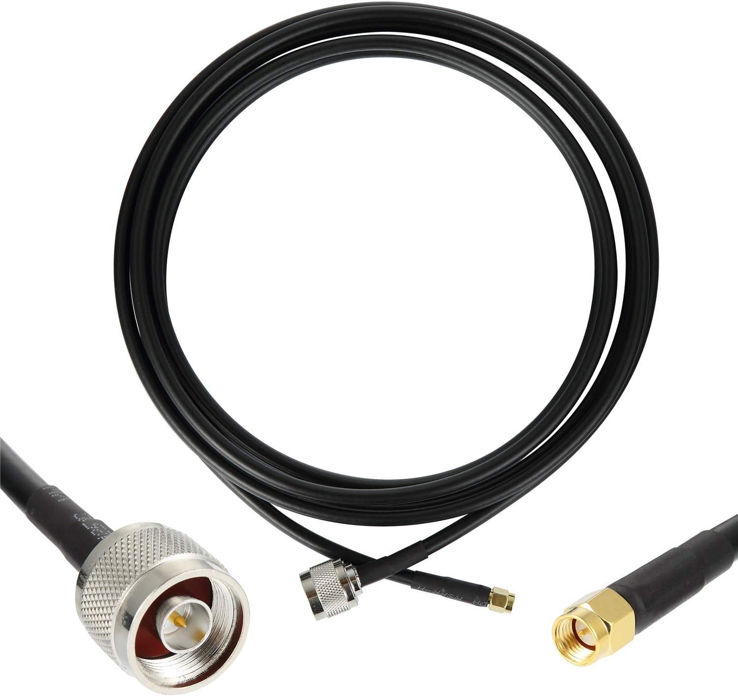 1m LowLoss Coaxial Extension Cable (50 Ohm) SMA Male to N Male