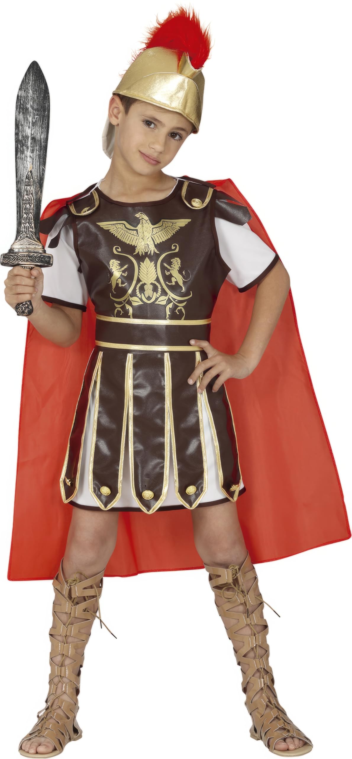 FIESTAS GUIRCA Roman Gladiator Fancy Dress Costume Boy Age 7-9 Years
