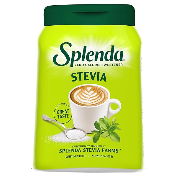 SPLENDA STEVIA ZERO CALORIE SWEETENER, PLANT BASED SUGAR...
