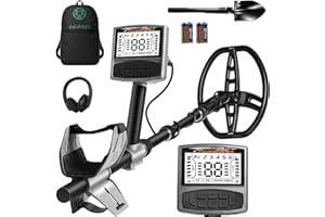 Gbnryg Metal Detector for Adults, Waterproof, 5 Detection Modes, Higher Accuracy 12 Inch IP68 Coil, Larger LCD Display (M55J-