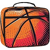 Basketball Lunch Box Insulated Lunch Bag Leakproof Lunch Tote Bag Reusable Bento Containers Portable Meal Bags Picnic Tote Lunchbox For Beach Office Work, Gifts for Daughter Son Women Men