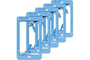 VCE Single Gang Low Voltage Mounting Bracket Wall Plate for Telephone Wires, Network Cables, HDMI, Coaxial, Speaker Cables, B