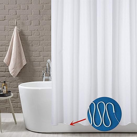 Amazon Com Yoloplus Shower Curtain Liner White 80 X 80 Inch